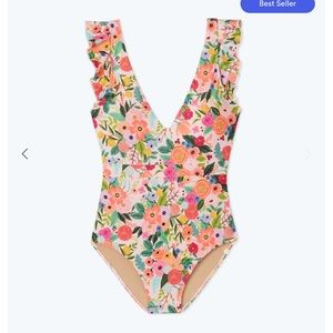 Summersalt x Rifle Paper Co Ruffle Backflip